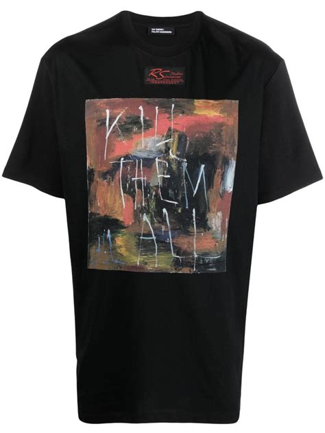 raf simons dior t-shirt graphic|Raf Simons 2019 Graphic Print T.